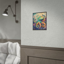 Load image into Gallery viewer, Creepy Cute Voodoo Octopus Poster – Gothic Patchwork Kraken Wall Art