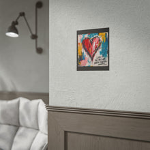 Load image into Gallery viewer, Abstract Heart Poster — "Love Is the Only War Worth Fighting" Romantic Wall Art