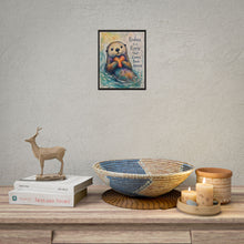 Load image into Gallery viewer, Otter “Kindness Is a Ripple” Poster — Cute Inspirational Wall Art
