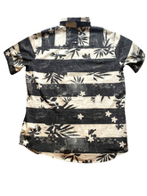 Load image into Gallery viewer, Salty Crew Shirt Adult Medium Black Sand Technical Woven AOP Flower Casual Mens