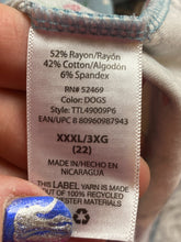 Load image into Gallery viewer, Time and Tru Shirt Womens 3XL Slate Blue Santa Boston Terrier Dogs AOP Ladies