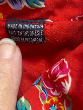 Load image into Gallery viewer, VTG LIZSPORT Liz Claiborne Jacket Women Large Red Blue AOP Paisley Flower Hooded