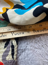 Load image into Gallery viewer, Oddi Dress Womens 1XL Rainbow Smocked Fit Flare Boho Artsy Flower Puff Sleeve