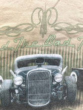 Load image into Gallery viewer, Newport Blue Shirt Adult 3XLT Beige 'The Good The Bad The Ugly' Car Show Mens