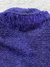 Load image into Gallery viewer, Cynthia Max Jacket Womens Large Purple Black Chenille Blazer Button Up Ladies