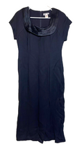 Load image into Gallery viewer, Vintage Taurus II Dress Womens 8 Medium Black Cocktail Sheath Rayon Nylon Ladies