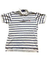 Load image into Gallery viewer, Ralph Lauren Shirt Adult Medium Denim Ivory Preppy Rugby Red Pony Golf Polo Mens