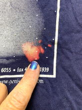 Load image into Gallery viewer, VTG Genisys Corporation Shirt Adult Extra Large Navy Blue Earth Mecca USA Mens