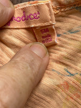Load image into Gallery viewer, Fresh Produce Dress Womens Small Peach Cut Out AOP Flower Boho Summer Sample USA