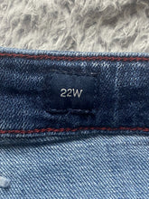 Load image into Gallery viewer, Lucky Brand Jeans Womens 22W (44x29) Tapered Leg Whiskered Denim 5 Pocket Ladies