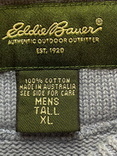 Load image into Gallery viewer, Eddie Bauer Sweater Adult Extra Large Tall Slate Blue Outfitter Outdoor Mens