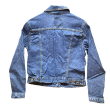 Load image into Gallery viewer, Levis Jacket Womens Small Blue Denim Trucker Jean Button Up Spandex Outdoor