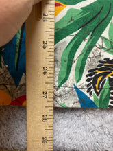 Load image into Gallery viewer, Zebra Shirt Adult Large Multicolor Button Up Flower AOP Hawaiian Handmade Mens