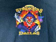 Load image into Gallery viewer, Vintage Rick Fairless Strokers Dallas Shirt Adult Medium Black Clown Grunge Mens