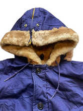 Load image into Gallery viewer, VTG Penny's Jacket Adult 20 (Med) Quilted 1950's Faux Fur Hood Parka Outdoor Men