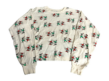 Load image into Gallery viewer, Mickey & Minnie Mouse Sweater Womens Extra Large White AOP Skating Disney Ladies