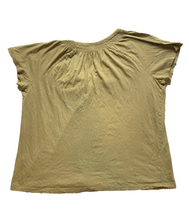 Load image into Gallery viewer, Lauren Ralph Lauren Shirt Womens 1X Olive Green Tasseled Boho Boxy Blouse Plus