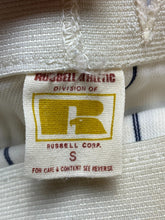 Load image into Gallery viewer, VTG Russell Baseball Pants Youth Small (27x18.5) Ivory Navy Athletic 70s 80s Boy