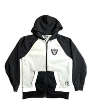 Load image into Gallery viewer, Oakland Raiders Sweatshirt Youth 14-16 Black Gray Hoodie NFL Football Boys