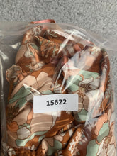 Load image into Gallery viewer, Ryegrass Skirt Womens 3X Brown AOP Flower Layered Smoked Boho Peasant Plus Lady
