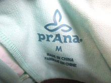 Load image into Gallery viewer, PrAna Bikini Top Women Medium Green AOP Print Zebra Safari Racerback Azra Tassel