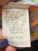 Load image into Gallery viewer, Hilo Hattie Dress Womens 12 Medium Blue Green AOP Flower Hawaiian Aloha Sheath