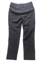 Load image into Gallery viewer, J Crew Pants Womens 4 (32x27) Black Flat Front Wool Trousers Straight Leg Dress