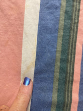 Load image into Gallery viewer, Rue 21 Shirt Adult Medium Retro Paris Colorblock Vertical Striped Colorful Mens