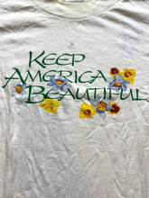 Load image into Gallery viewer, VTG Keep America Beautiful Shirt Womens 3XL Flower Artsy Naturecore USA 80s Lady