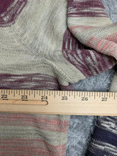 Load image into Gallery viewer, Torrid Sweater Womens 2 Purple Pink Striped Rayon Blend Open Front Cardigan