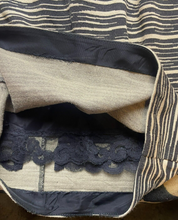 Load image into Gallery viewer, Trina Turk Dress Womens 0 Extra Small Taupe Black Viscose Nylon Shift Midi Lined