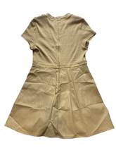 Load image into Gallery viewer, City Studio Dress Womens 15/16 Tan Ribbed Knit A-Line Spandex Buttons NWT