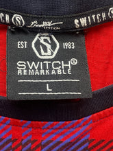 Load image into Gallery viewer, Switch Remarkable Shirt Adult Large Black Drippin Plaid Limited Edition Mens