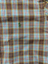 Load image into Gallery viewer, Ralph Lauren Shirt Adult Extra Large Blue Red Plaid Button Up Green Pony Mens