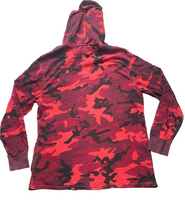 Load image into Gallery viewer, POLO Ralph Lauren Shirt Adult Large Red Camo 1/4 Zip Thermal Hoodie Pullover Men