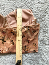 Load image into Gallery viewer, Haute Monde Bra Womens Extra Large Crop Bustier Bralette AOP Flower Ladies