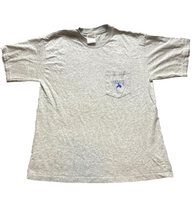 Load image into Gallery viewer, VTG Cowboy Up Gear Shirt Adult Large Gray Pocket Rodeo Horse Western Bronc Mens