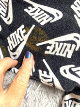 Load image into Gallery viewer, Nike Sweatshirt Adult Medium Black White Hoodie Allover Print Fleece Swoosh Mens