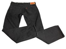 Load image into Gallery viewer, Levis 501 Jeans Adult 38x34 Black Straight Leg Strauss & Co Denim Zip Fly Mens