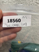 Load image into Gallery viewer, Brixton Shirt Adult Small Blue Green Striped Retro Embroidered Skateboard Mens