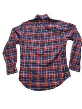 Load image into Gallery viewer, Ralph Lauren Shirt Adult Small Red Blue Plaid Classic Fit Flannel Blue Pony Mens