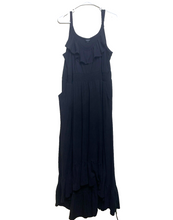 Load image into Gallery viewer, Torrid Dress Womens 4 4X Black Ruffled Smocked Cut Out Boho Lagenlook Maxi Plus