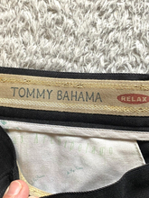 Load image into Gallery viewer, Tommy Bahama Pants Adult 35x28.5 Black Pleated Straight Leg Relax Silk Dress Men