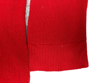 Load image into Gallery viewer, Lauren Ralph Lauren Sweater Womens 3X Red Waffle Knit Cowl Neck Plus Ladies
