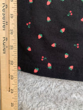 Load image into Gallery viewer, Torrid Pants Womens 4 (33x22.5) Black Strawberry AOP Cropped Legging Stretch