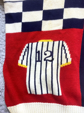 Load image into Gallery viewer, VTG Charter Club Sweater Adult Large Beige Baseball Club Embroidered Grandpa Men