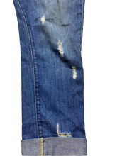 Load image into Gallery viewer, Paige Jeans Womens 33x25 Blue Denim Jimmy Jimmy Skinny Distressed Cuffed Ladies