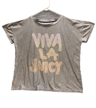 Load image into Gallery viewer, Juicy Couture Shirt Womens Medium Gray Sleepwear Viva La Juicy Spell Out Ladies