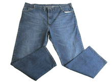 Load image into Gallery viewer, Wrangler Jeans Adult 48x30 Blue Relaxed Fit Whiskered Zip Fly Denim 97FXWXD Mens
