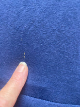 Load image into Gallery viewer, J Jill Shirt Womens Medium Navy Blue Oversized Ruffle Hem Tunic Blouse Rayon